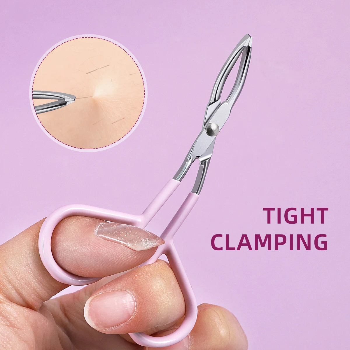 A precise portable eyebrow clip eye tool for oblique hair plucking and beard plucking, suitable for women and men.