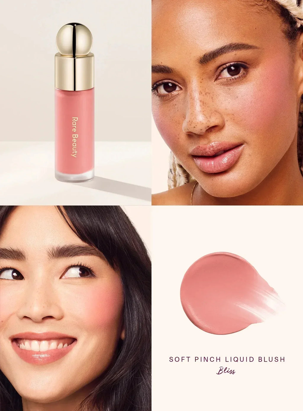 Rare Beauty Happy Hope Grace Faith Liquid Blusher Lasting Blusher Highlight Contouring Bronzer Liquid Lipstick Gloss Cosmetics
