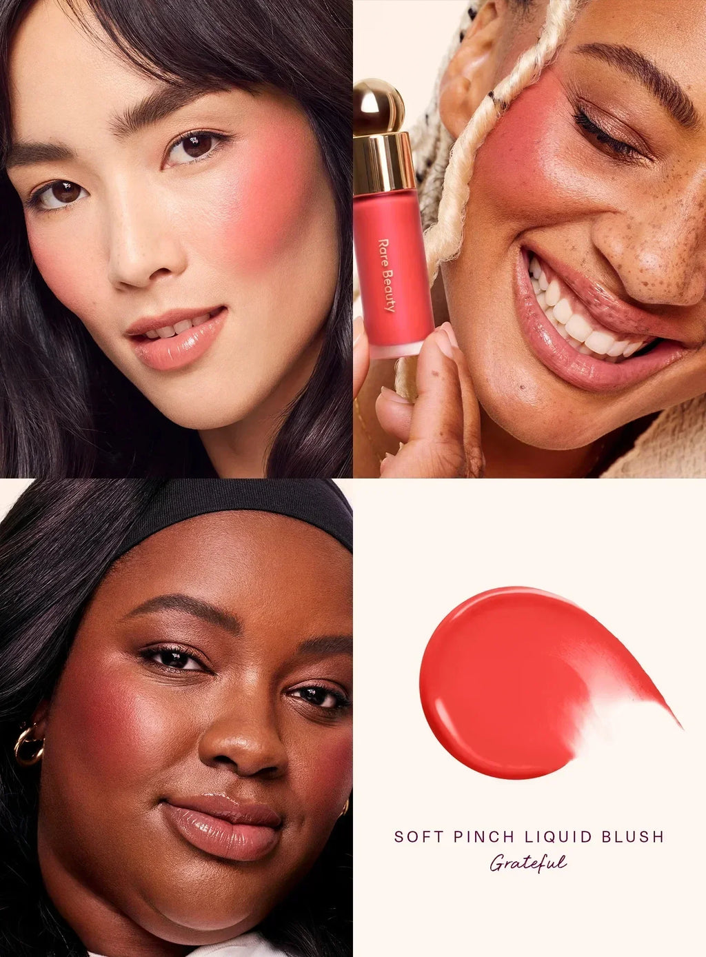 Rare Beauty Happy Hope Grace Faith Liquid Blusher Lasting Blusher Highlight Contouring Bronzer Liquid Lipstick Gloss Cosmetics