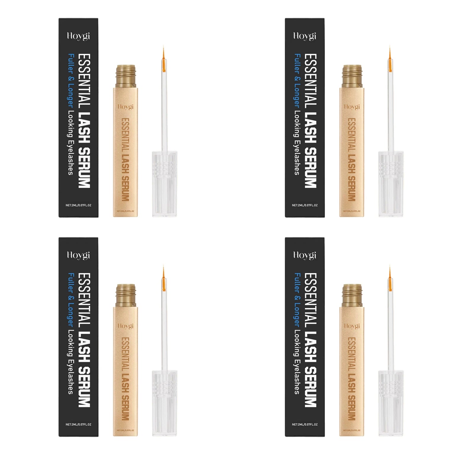 Hoygi 2ml Lash Enhancing Serum Natural Looking Lift and Definition Smudge Proof Flex Hold Formula Clump Free Daily Mascara