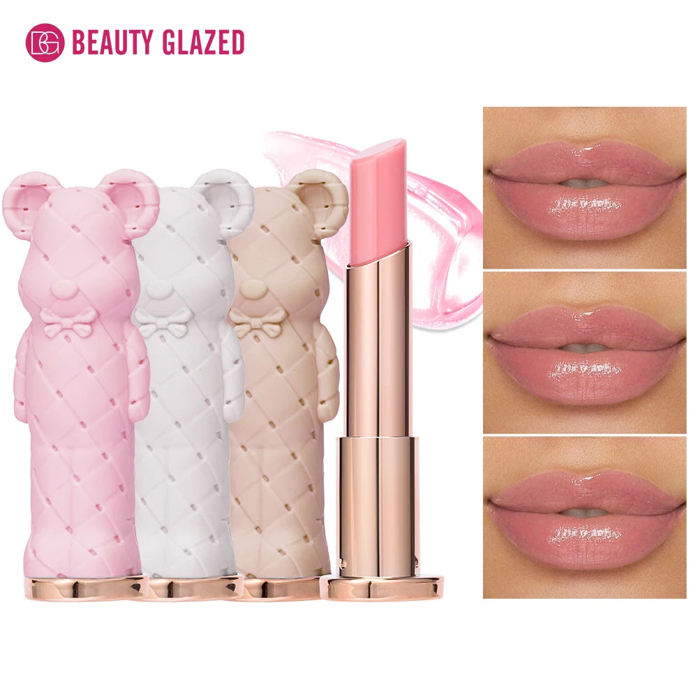 Beauty Glazed Bear Moisturizing Lipstick,Colored Lip Balm,Nourishing Lip stick,Easy To Color,Watery Main image