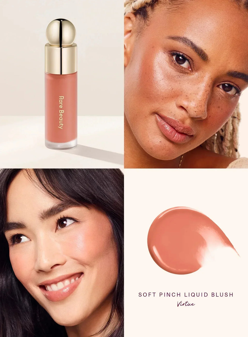 Rare Beauty Happy Hope Grace Faith Liquid Blusher Lasting Blusher Highlight Contouring Bronzer Liquid Lipstick Gloss Cosmetics
