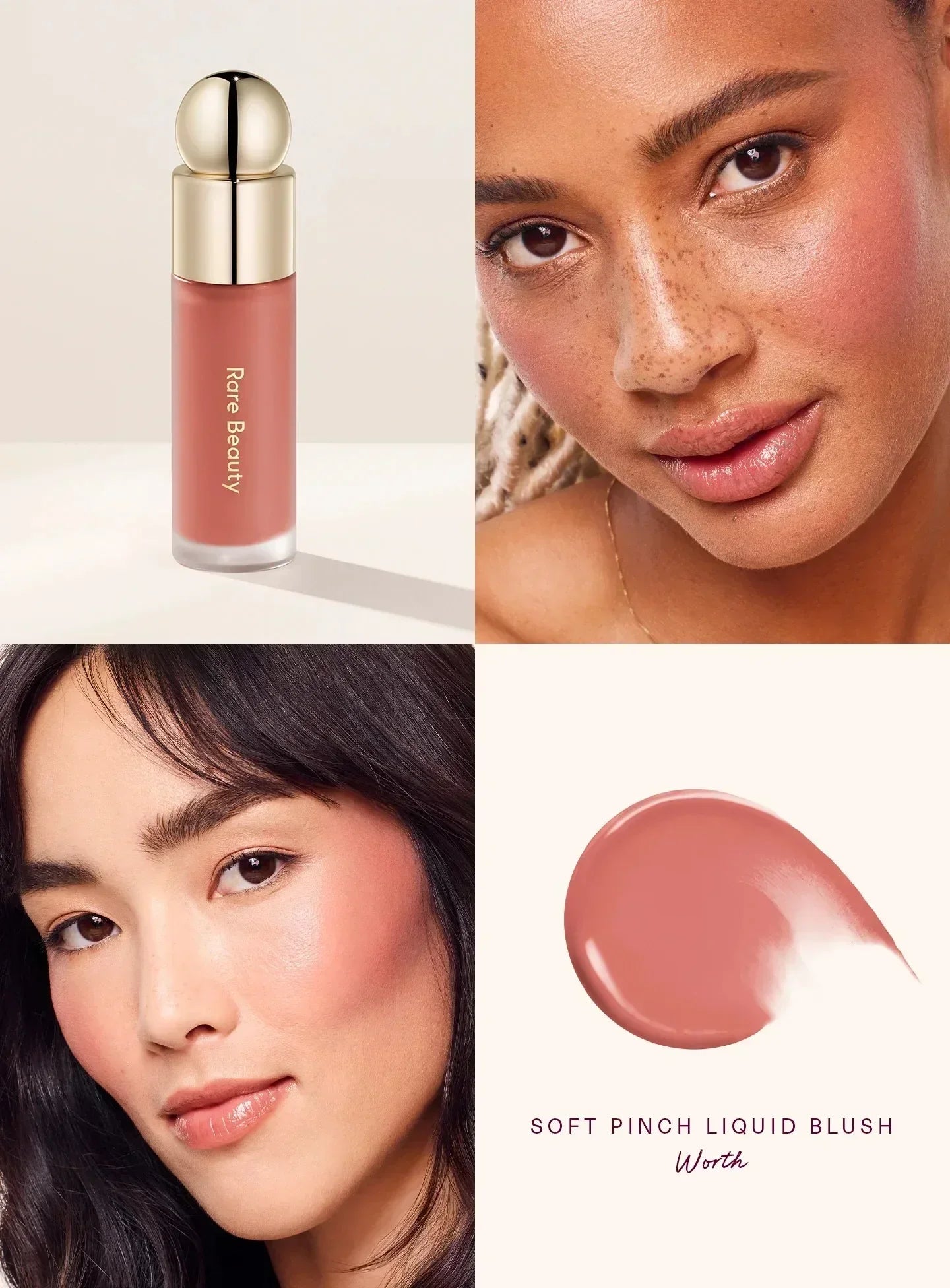 Rare Beauty Happy Hope Grace Faith Liquid Blusher Lasting Blusher Highlight Contouring Bronzer Liquid Lipstick Gloss Cosmetics
