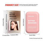 Butter Bronzing Cream Natural Contouring Makeup Highlighting Palette Silky Texture Long Lasting Face Natural Beauty Sculpting