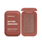 Butter Bronzing Cream Natural Contouring Makeup Highlighting Palette Silky Texture Long Lasting Face Natural Beauty Sculpting