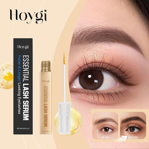 Hoygi 2ml Lash Enhancing Serum Natural Looking Lift and Definition Smudge Proof Flex Hold Formula Clump Free Daily Mascara