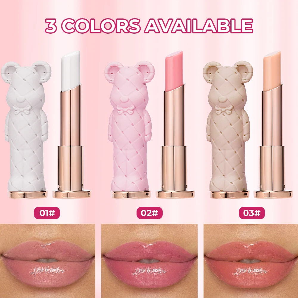 Beauty Glazed Bear Moisturizing Lipstick,Colored Lip Balm,Nourishing Lip stick,Easy To Color,Watery Secondary image