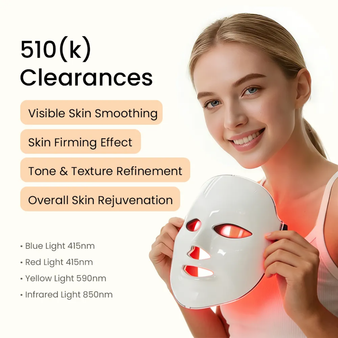 LED Face Mask - Light Therapy Skin Care